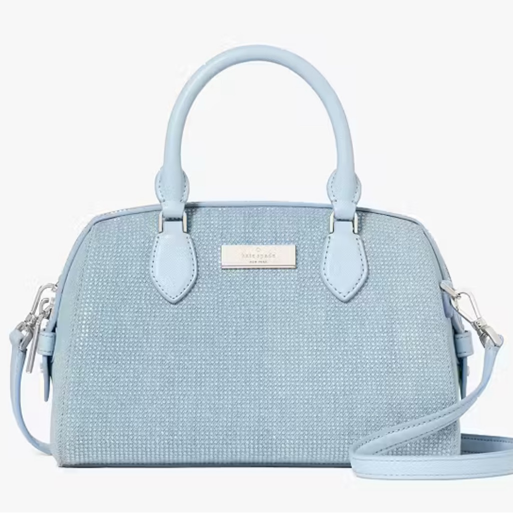 Kate Spade Nwot Madison Denim Sparkle Crossbody Bag!
